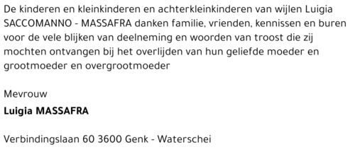 Luigia MASSAFRA