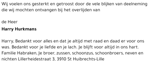 Harrie HURKMANS