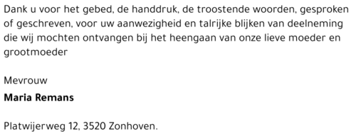 Maria Remans