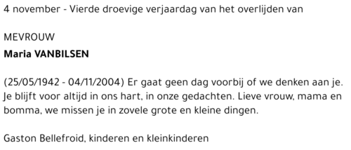 Maria Vanbilsen