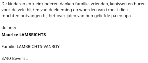 Maurice LAMBRICHTS
