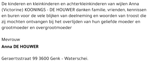 Anna DE HOUWER