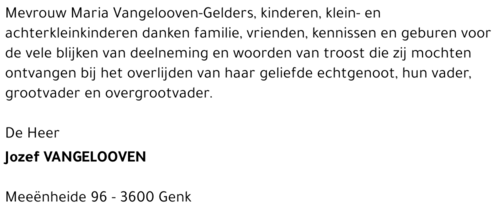 Jozef VANGELOOVEN