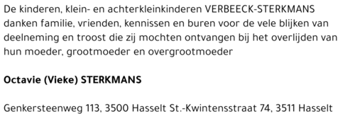 Octavie (Vieke) Sterkmans