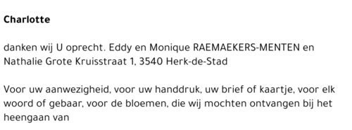 Charlotte Raemaekers