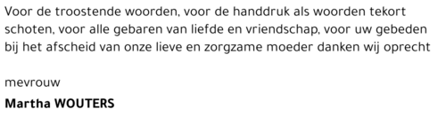 Martha Wouters