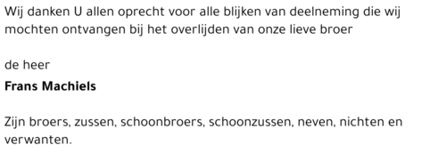 Frans Machiels