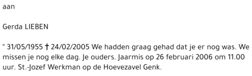 Gerda LIEBEN