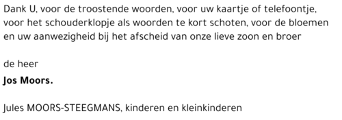 Jos MOORS