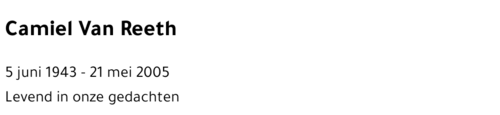 Camiel Van Reeth