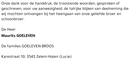 Maurits GOELEVEN