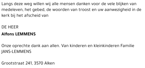 Alfons Lemmens