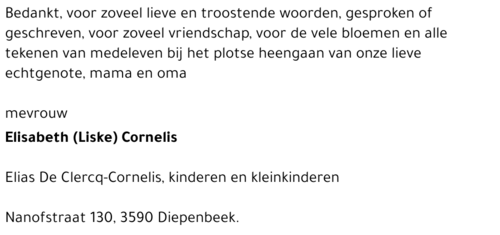 Elisabeth (Liske) CORNELIS