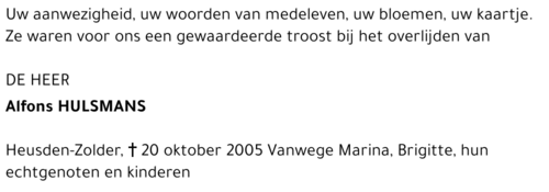 Alfons Hulsmans