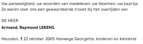 Armand Raymond Lekens
