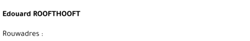 Eduoard ROOFTHOOFT