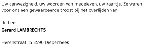 Gerard Lambrechts