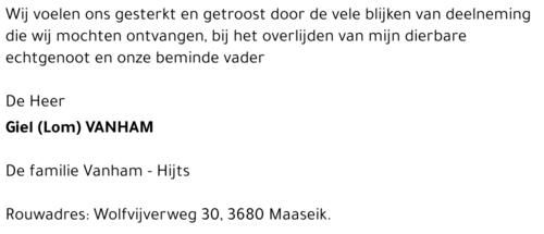 Giel (Lom) Vanham