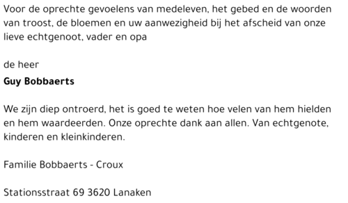 Guy Bobbaerts