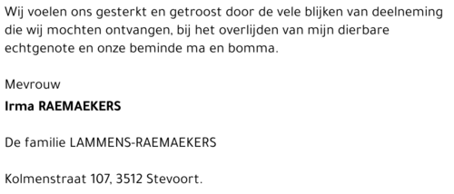 Irma Raemaekers