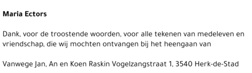 Maria Ectors