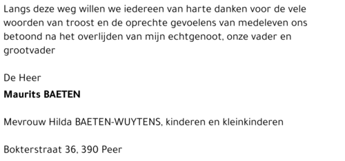 Maurits BAETEN