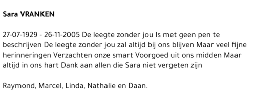 Sara Vranken