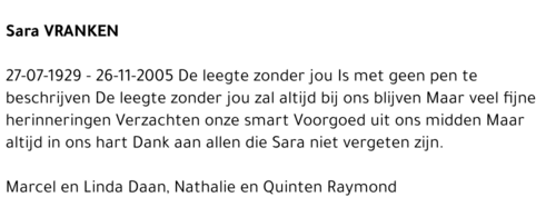 Sara Vranken