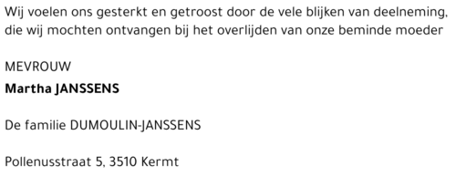Martha Janssens