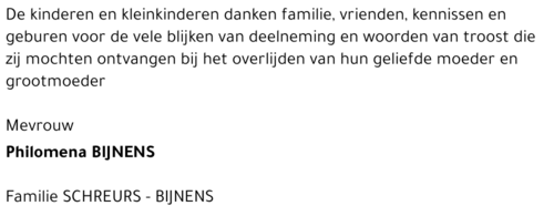 Philomena BIJNENS