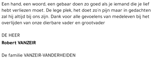 Robert Vanzeir