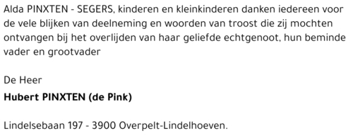 Hubert (de Pink) Pinxten