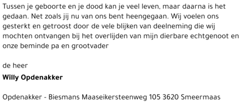 Willy Opdenakker
