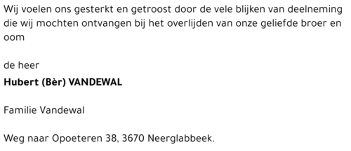 Hubert Vandewal