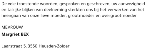 Margriet Bex