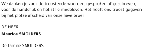 Maurice Smolders