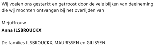 Anna Ilsbrouckx