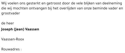 Joseph (Jean) Vaassen