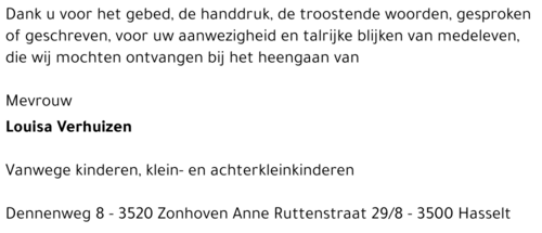 Louisa Verhuizen