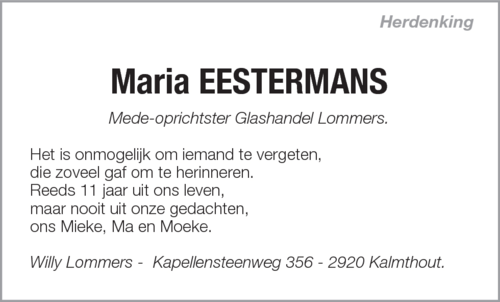 Maria Eestermans