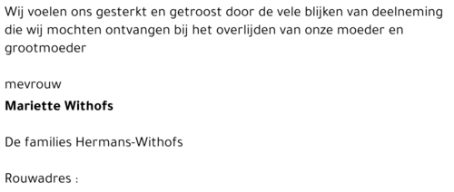 Mariette Withofs