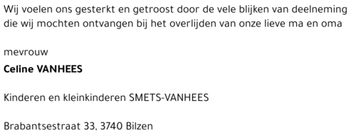 Celine VANHEES