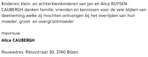 Alice CAUBERGH