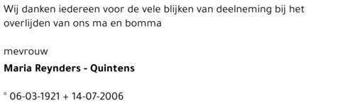 Maria Quintens