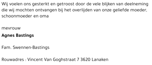Agnes Bastings