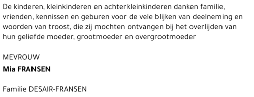 Mia FRANSEN