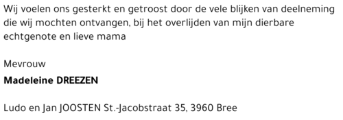 Madeleine Dreezen