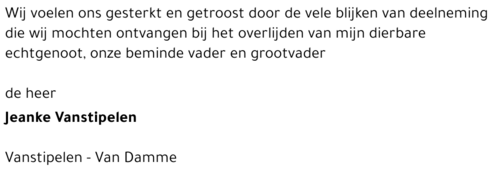 Jeanke Vanstipelen