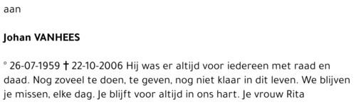 Johan Vanhees