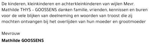 Mathilde GOOSSENS